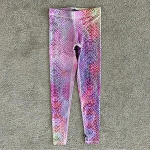 Terez Pink Python Hi-Shine Leggings Size XS